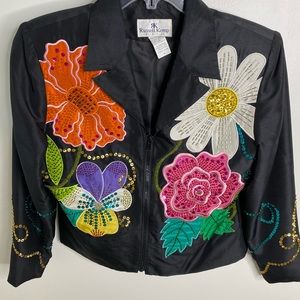 Russell Kemp Collection 100% silk Jacket & slacks, size 6 (both pieces)